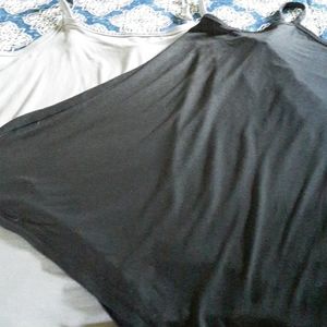 2 Tank Tops Gray & Black!!